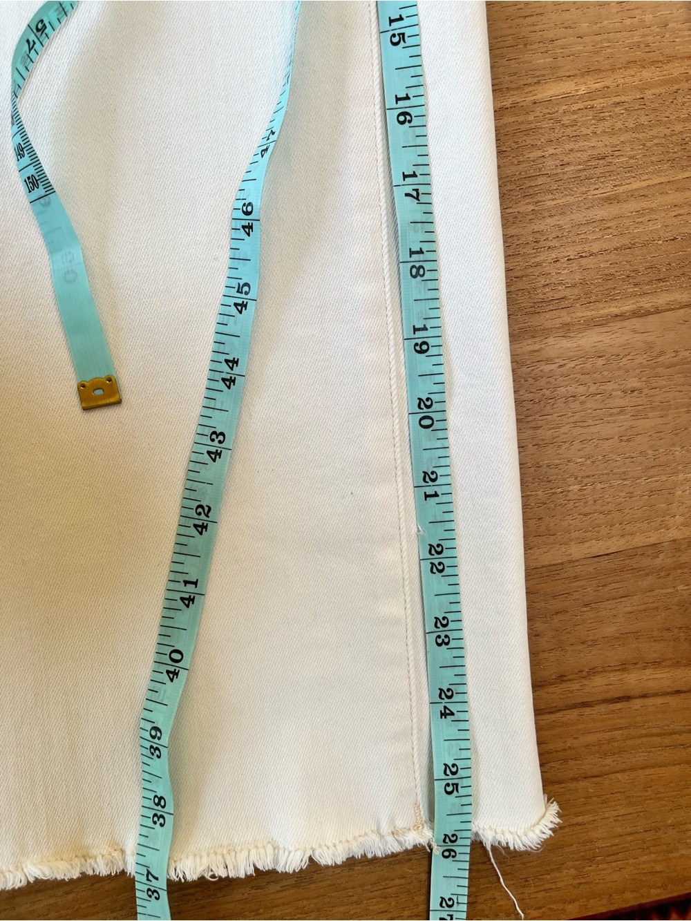 DL1969 Hepburn Wide Leg High-Rise Cropped Jeans in Eggshell - 27 waist - Picture 10 of 10